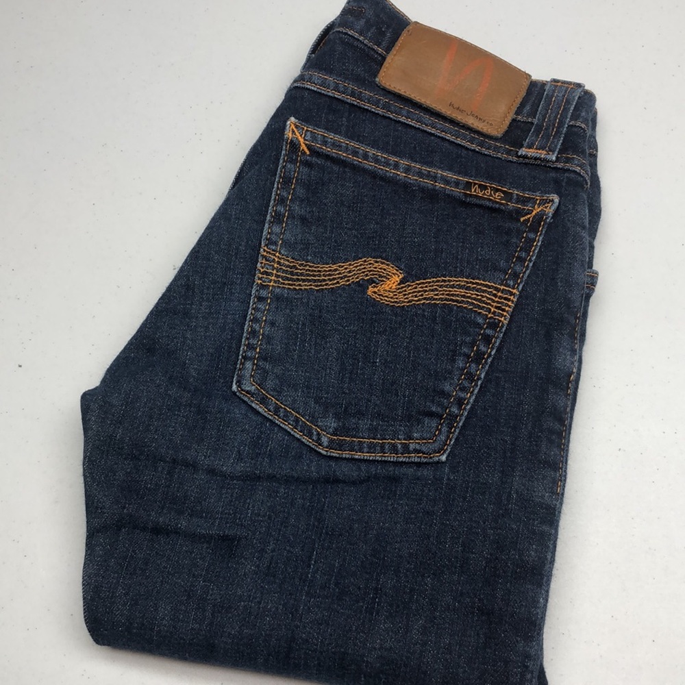 MADE IN ITALY 🇮🇹 NUDIE TIGHT LONG JOHN SKINNY JEANS 26x30 🇮🇹